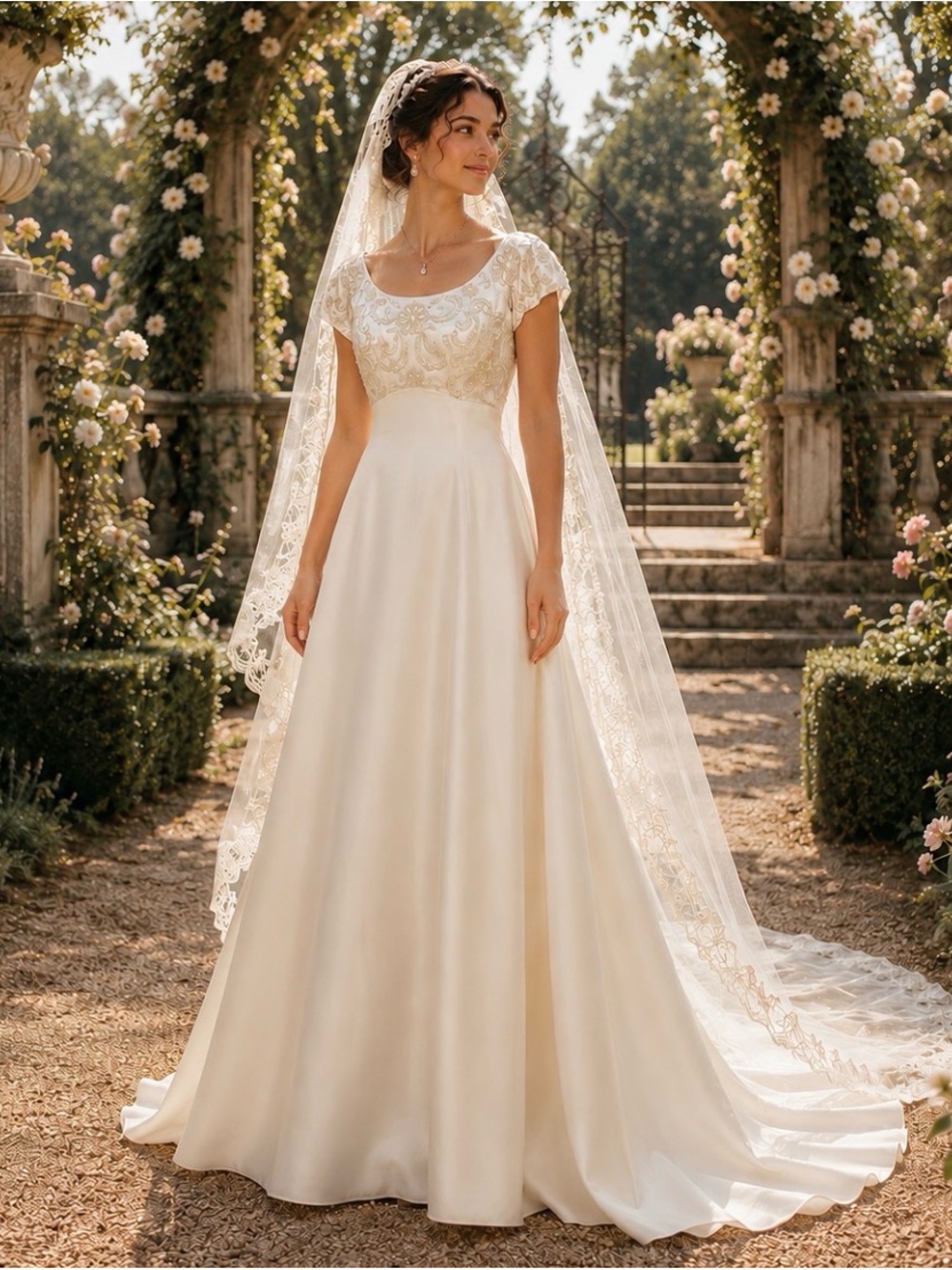 Alfred Angelo Empire Waist Wedding Gown